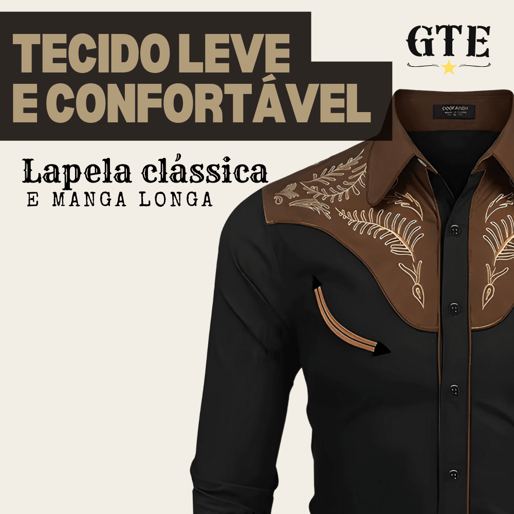 Camisa Country Social Club - Manga Longa