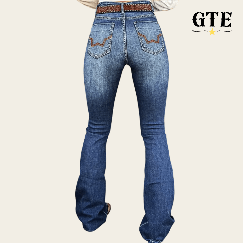 Calça Jeans Elastica Country Feminina