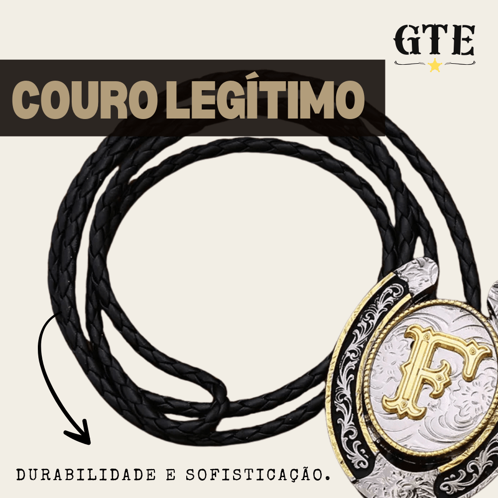 Gravata Gautchê®️ Western – Letra Personalizada