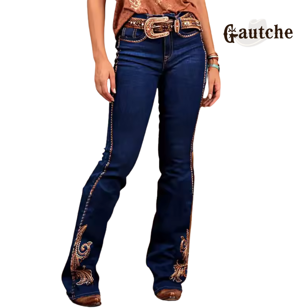 Calça Jeans Country - Tecido elastico