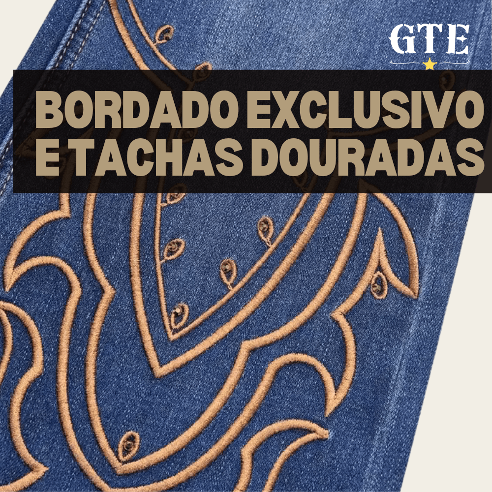 Calça Jeans Elastica Country Feminina