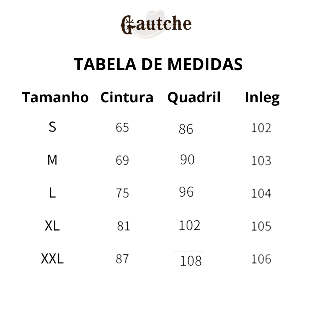 Calça Jeans Country - Tecido elastico