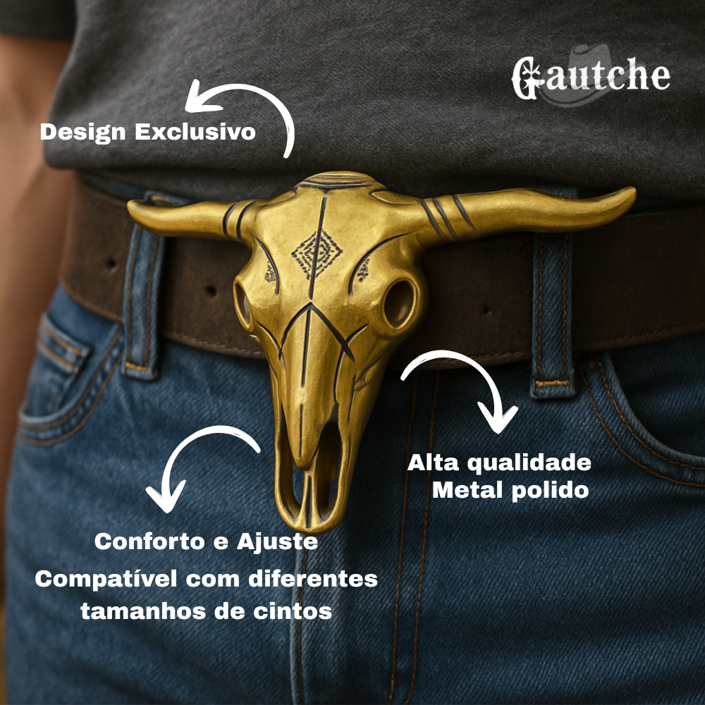 Fivela Cranio De Touro