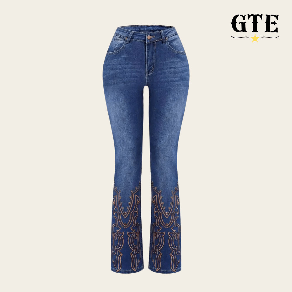 Calça Jeans Elastica Country Feminina