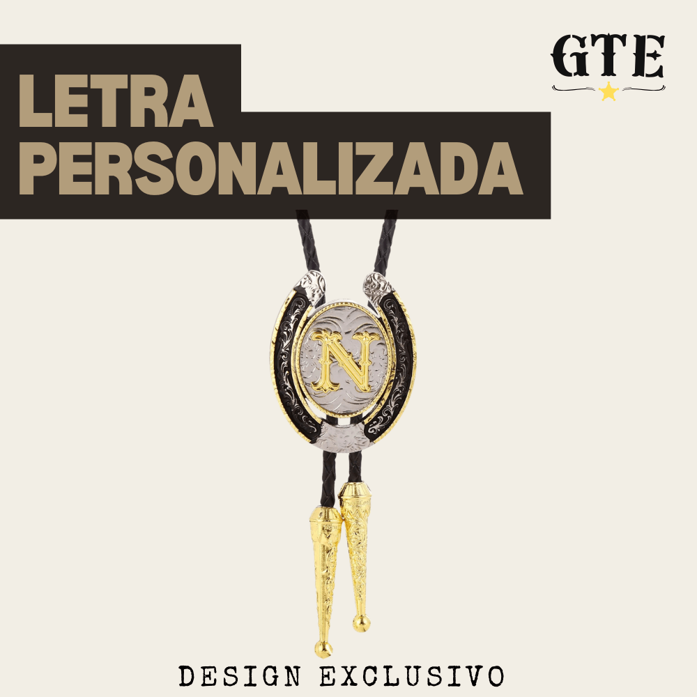 Gravata Gautchê®️ Western – Letra Personalizada