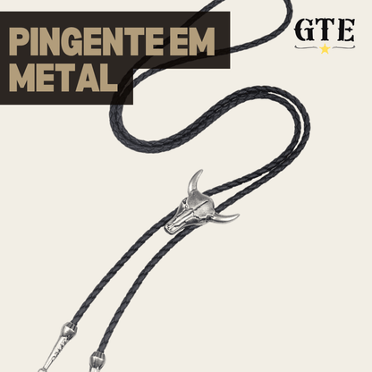 Gravata Cowboy em Couro