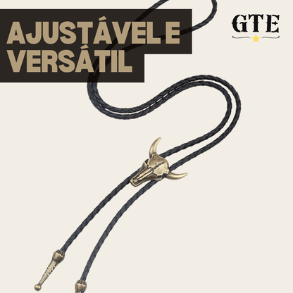 Gravata Cowboy em Couro