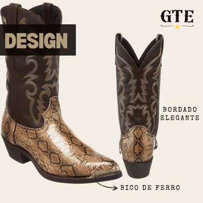Bota Gautchê®️ Pele de Cobra