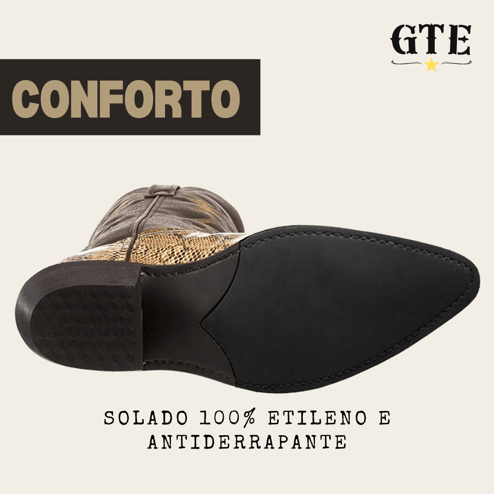Bota Gautchê®️ Pele de Cobra