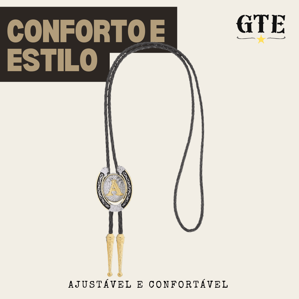 Gravata Gautchê®️ Western – Letra Personalizada