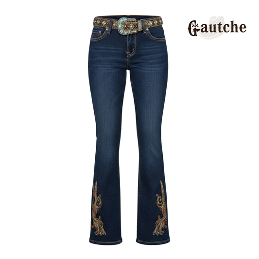 Calça Jeans Country - Tecido elastico